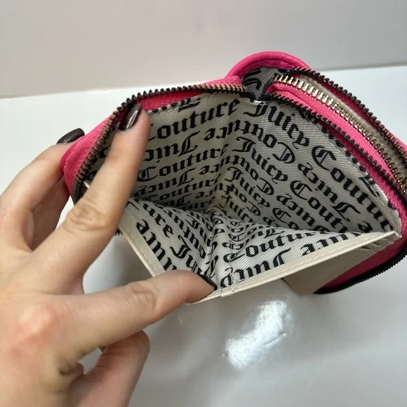 Juicy Couture “Breaking the Rules” Zip Around Wallet – Hot Pink - Picture 7 of 8